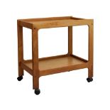 Modern Design - Teak two tier tea trolley, 74cm long x 46cm wide