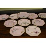 Late 19th/early 20th Century Copeland ten piece dessert service comprising: nine octagonal plates