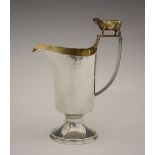 Elizabeth II parcel gilt silver 'Jersey Cattle Society and Tannery' cream jug, designed by Hector
