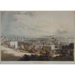 Samuel Anstie - Early 19th Century aquatint - Bristol from Brandon Hill, published 1817, 42cm x