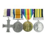 Medals - World War I Military Cross trio awarded to Leu G.R. Atkin, Cambridgeshire Regiment,