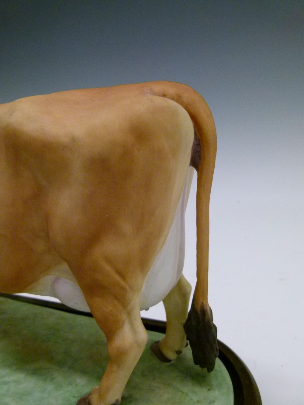Royal Worcester model 1961 bone china 'Jersey Cow', together with model 1965 'Jersey Bull', both - Image 5 of 13