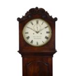 William IV or early Victorian mahogany-cased eight-day painted dial longcase clock, Henry Pottle,