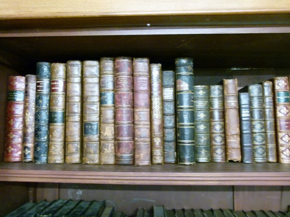 Books - Large quantity of mainly 19th Century leather bindings to include Carlyle's Works, Charles - Image 3 of 12