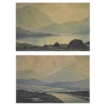 Douglas Alexander (1871-1945) - Pair of watercolours - 'Among the Twelve Pins Connemara', and '