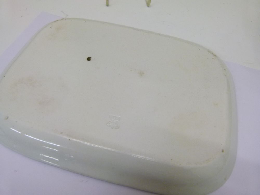 Earlt to mid 19th Century Flight, Barr & Barr Worcester porcelain tray or stand of rounded oblong - Image 5 of 6