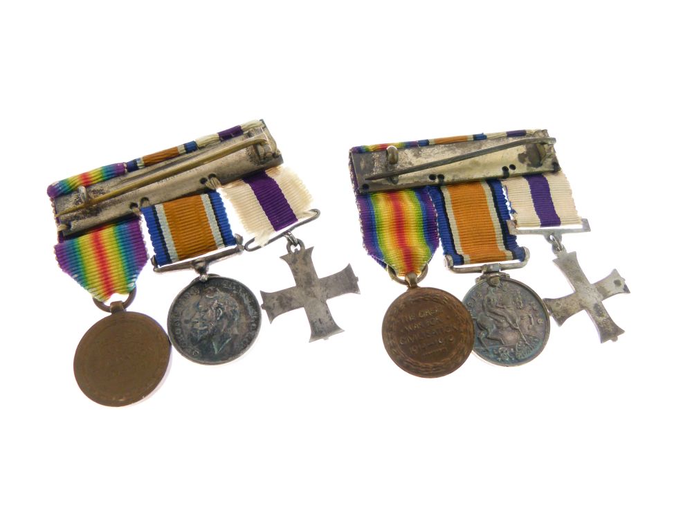 Medals - World War I Military Cross trio awarded to Leu G.R. Atkin, Cambridgeshire Regiment, - Image 11 of 11