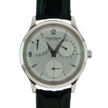 Jaeger - Le Coultre - Gentleman's stainless steel automatic wristwatch, silvered dial with Arabic