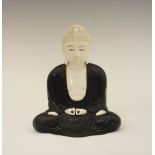 Early 20th Century Japanese bronze and ivory figure of the Buddha, late Meiji/Taisho, modelled in