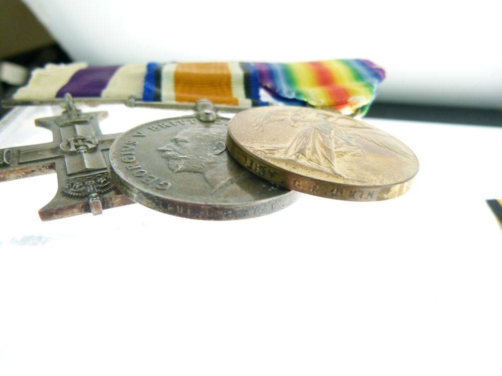 Medals - World War I Military Cross trio awarded to Leu G.R. Atkin, Cambridgeshire Regiment, - Image 5 of 11