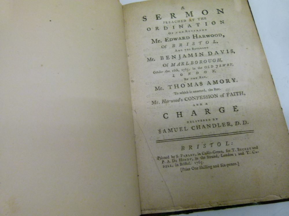 Books - Local Interest - Six assorted 18th Century printed and bound Sermons - Hugh Evans MA - Image 9 of 10