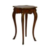 20th Century kingwood, marquetry and gilt metal-mounted occasional table or stand, of serpentine