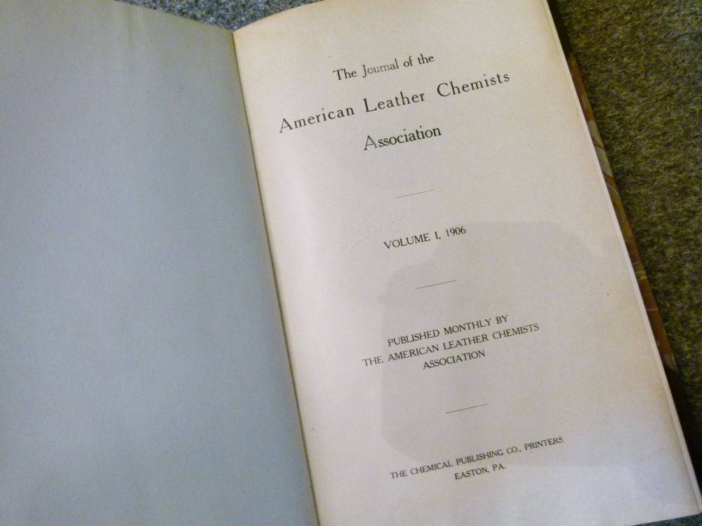 Books - Journal of the American Leather Chemists Association, 10 vols. assorted comprising; 1906, - Image 10 of 10