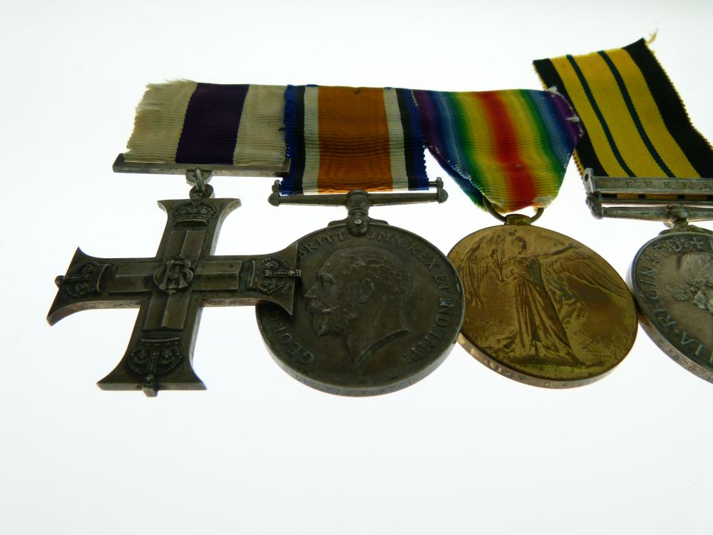 Medals - World War I Military Cross trio awarded to Leu G.R. Atkin, Cambridgeshire Regiment, - Image 2 of 11