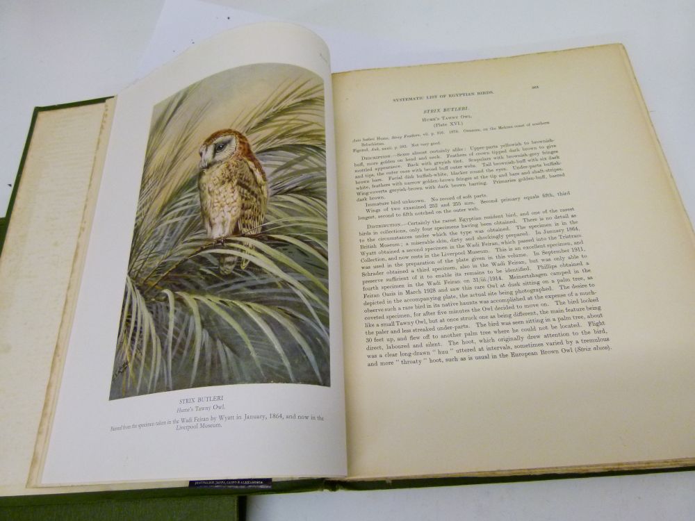 Books - Meinertzhagen, Colonel Robert, DSO - Nicoll's Birds of Egypt, Hugh Rees Ltd, London 1930, - Image 5 of 8