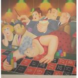 Beryl Cook (1926-2008) - Signed limited edition coloured print - 'Roulette', No.305/395, titled