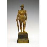 Heinrich Fuss (Austrian, 1845-1913) after Peter Vischer - Late 19th/early 20th Century gilt metal