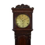 Good early 19th Century Scottish mahogany-cased eight-day brass dial longcase clock, James