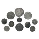 Coins - Small selection of assorted late Medieval to circa 16th Century UK and European coinage from