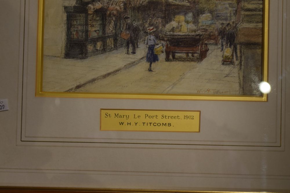 William Holt Yates Titcombe (1859-1930) - Pencil and watercolour - 'Saint Mary le Port Street, ( - Image 4 of 6