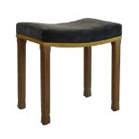 Royal Commemorative Interest - Elizabeth II limed oak Coronation stool, by Waring & Gillows to a