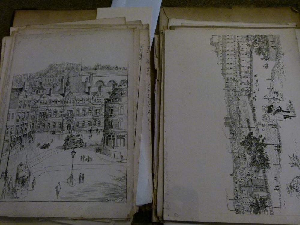 Local Interest - Loxton, Samuel (1857-1922) - Interesting folio of over one hundred unframed ink - Image 8 of 9