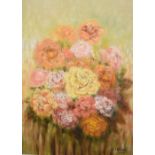 Assorted pictures and prints to include; G. Stevens - Oil on board - Still-life with flowers, signed