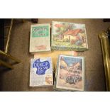 Quantity of vintage 20th Century jigsaw puzzles to include; GNR puzzle, Victory jigsaw puzzles,