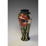 Moorcroft pottery Anemone pattern baluster vase, 20cm high