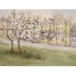 Anthony V. Pace - Watercolour - Sion Hill Clifton, signed, 22cm x 29.5cm, framed and glazed,