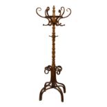 Early 20th Century beech and bentwood coatstand