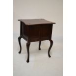 Early 20th Century mahogany-stained cabinet, 69cm wide x 82cm high