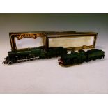 Two Pailtoy main line railway 00 gauge 2301 class Dean Goods 0-60-0 locomotive and tender,