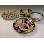 Quantity of Japanese and Chinese ceramics including; Imari chargers, sparrow beak jug, etc