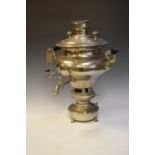 Large silver plated samovar, 55cm high