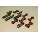 Quantity of vintage Dinky toys, die-cast model racing cars to include; 23F Alfa-Romeo, 23G Cooper-