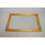 Rectangular gilt framed mirror, 106cm x 75cm