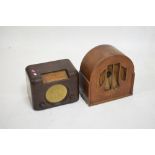 Bush Bakelite cased radio and one other plywood similar