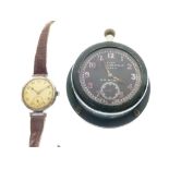 Military Interest - World War I era - Mark V Royal Flying Corps nickel-cased cockpit watch, BG