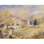 Tony Lees - Pair of limited edition coloured prints - 'Hawkshead' 336/850 and 'Helm Crag, Grassmere'
