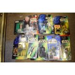 Quantity of Hasbro and Kenner Star Wars - The Power of the Force card back figures to include;