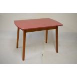 Retro Formica-top kitchen table, 104cm x 67cm x 75cm
