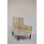 Early 20th Century mahogany-framed armchair or easy chair