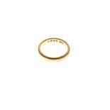 22ct gold wedding band, size I½, 4.2g approx