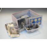 Coins - Selection of Channel Islands and other coins and medallions to include; cased Jersey 1966