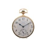 Howard - Gold-plated open face pocket watch