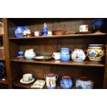 Selection of Torquay and other Devon pottery mottowares
