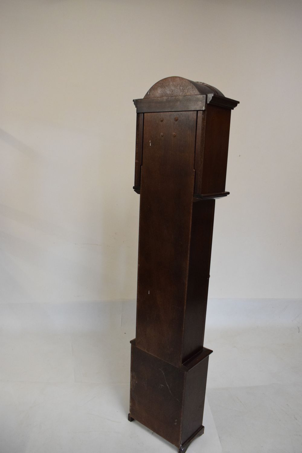 Reproduction mahogany cased chiming grandmother clock by Fenclocks, Suffolk, 179.5cm high - Image 5 of 6