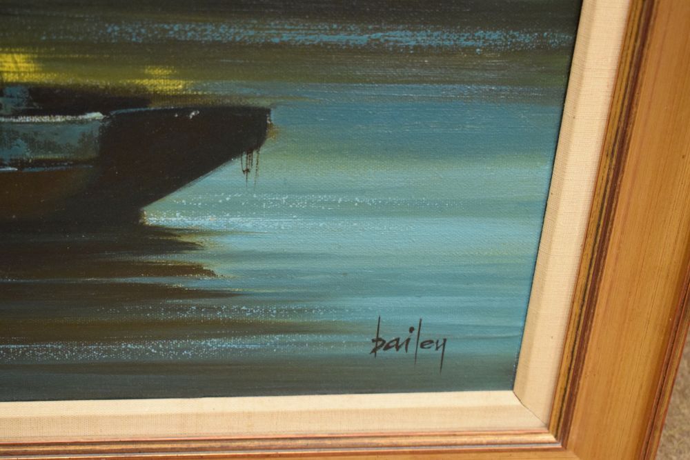 Terry Bailey - Oil on canvas - Polperro, 59.5cm x 90cm, signed, in a gilt frame and one other oil on - Image 12 of 13