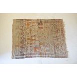 Mid 20th Century Middle Eastern flat-woven kilim rug, with allover geometric decoration, 91cm x